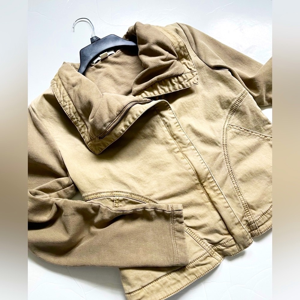 Anthropologie Marrakech brown/tan Moto jacket sz M